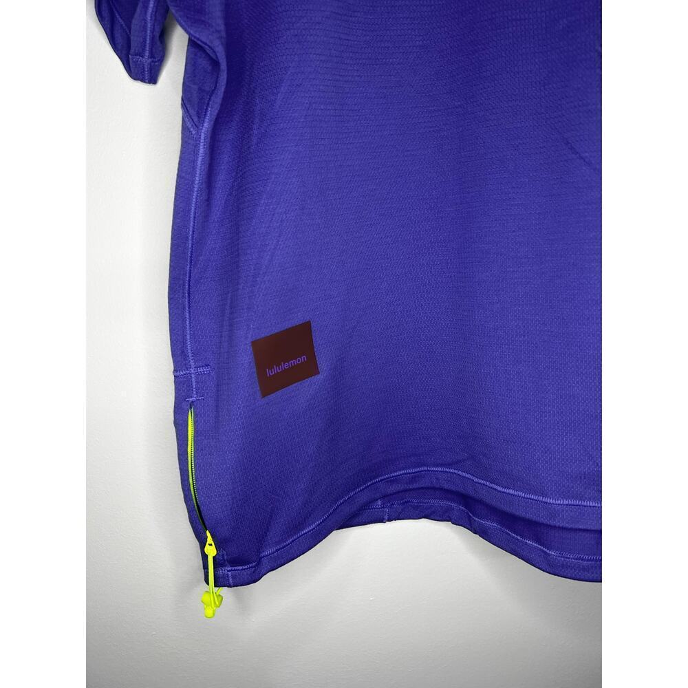 Lululemon Athletica Lightweight Cinch Hem Hiking Purple Short Sleeve Tee - Picture 5 of 6
